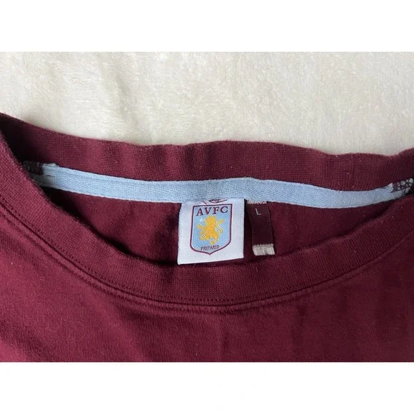 Aston Villa FC T-Shirt Premier League Soccer Football Size L - Picture 4 of 8